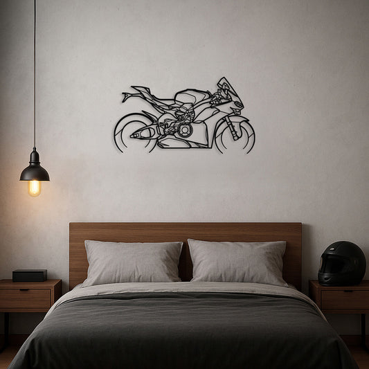 2025 Italian Superbike Silhouette Metal Wall Art