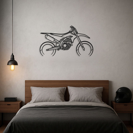 450MX Off-Road Performance Bike Silhouette Metal Wall Art