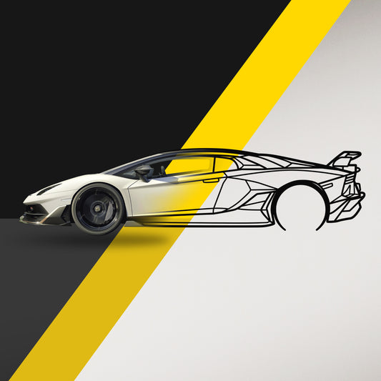 Made for your Ride - Standard Car Silhouette Metal Wall Art