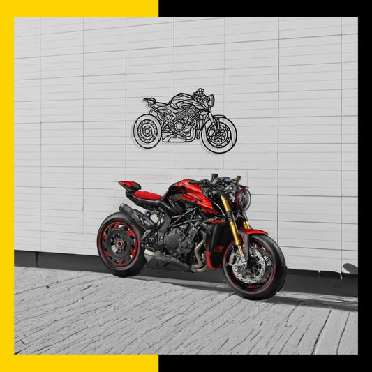 Made for your Ride - Standard Motorcycle Silhouette Metal Wall Art