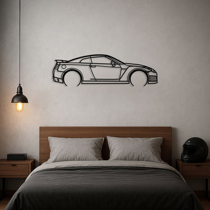 Standard R35 GTR Silhouette Metal Wall Art