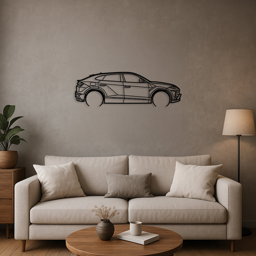 Standard Silhouette Metal Wall Art based on Urus