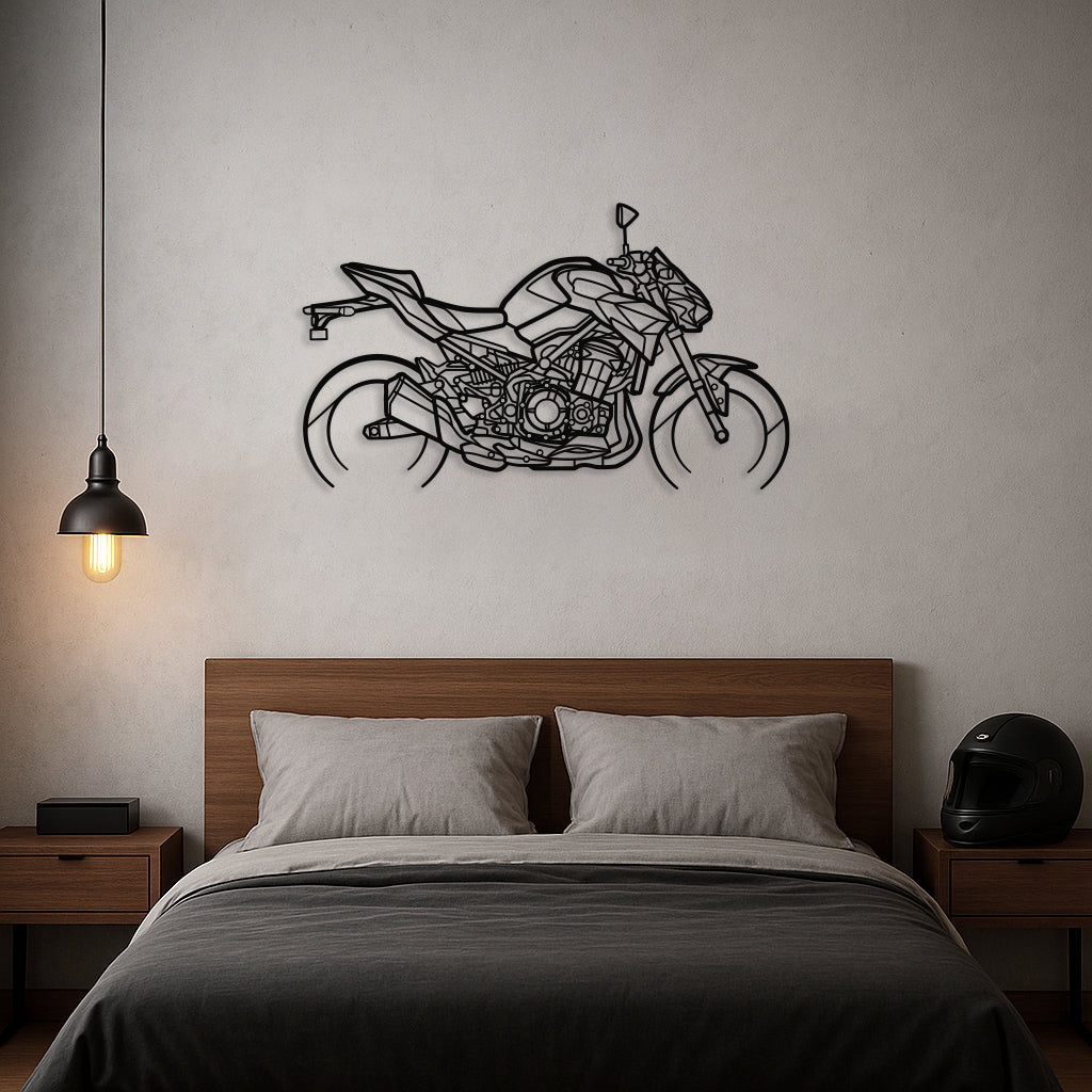 Standard Z900 Silhouette Metal Wall Art