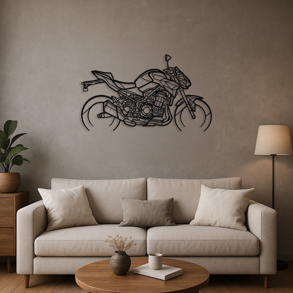 Standard Z900 Silhouette Metal Wall Art