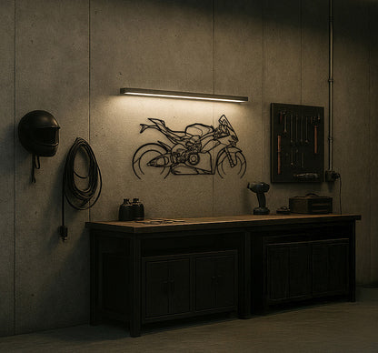 2025 Italian Superbike Silhouette Metal Wall Art
