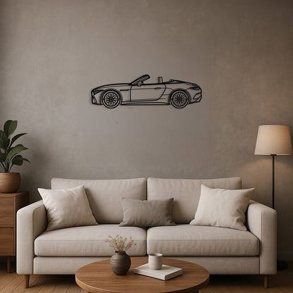 Luxury Performance Roadster Silhouette Metal Wall Art